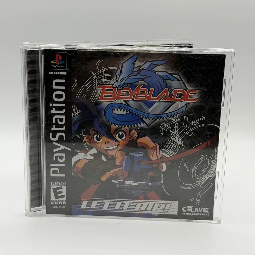 Beyblade Sony PlayStation 1 PS1 Game E Crave NTSC-U/C 2002 Multiplayer CIB‎